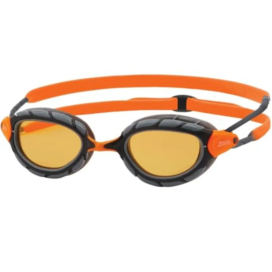 Swimming goggles for adults, polycarbonate lenses with polarization and anti-fog coating, black frame with soft ultra-fit gaske
Swimming goggles for adults, polycarbonate lenses with polarization and anti-fog coating, black frame with soft ultra-fit gaske