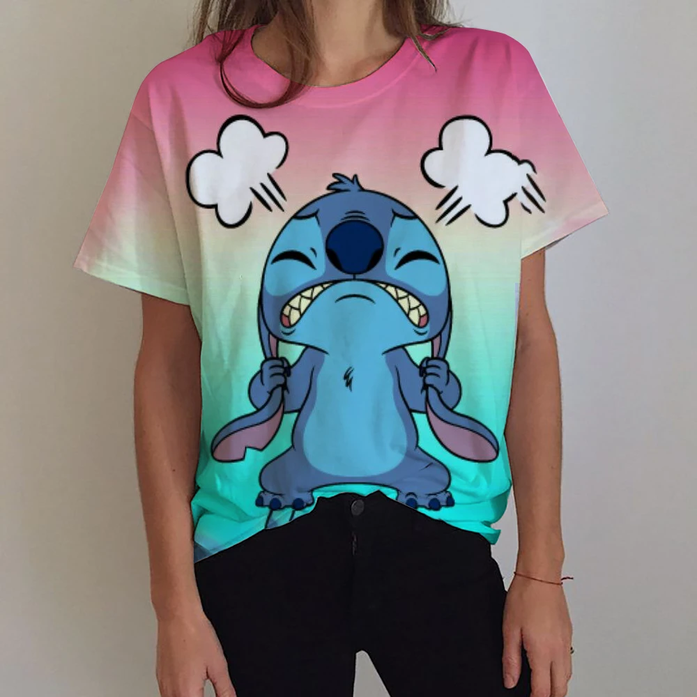 Disney Kawaii Lilo Stitch Print T-shirts Tops for Women Lady Autumn Children T-shirts Casual O-neck Ohana Stitch T-shirts
Disney Kawaii Lilo Stitch Print T-shirts Tops for Women Lady Autumn Children T-shirts Casual O-neck Ohana Stitch T-shirts