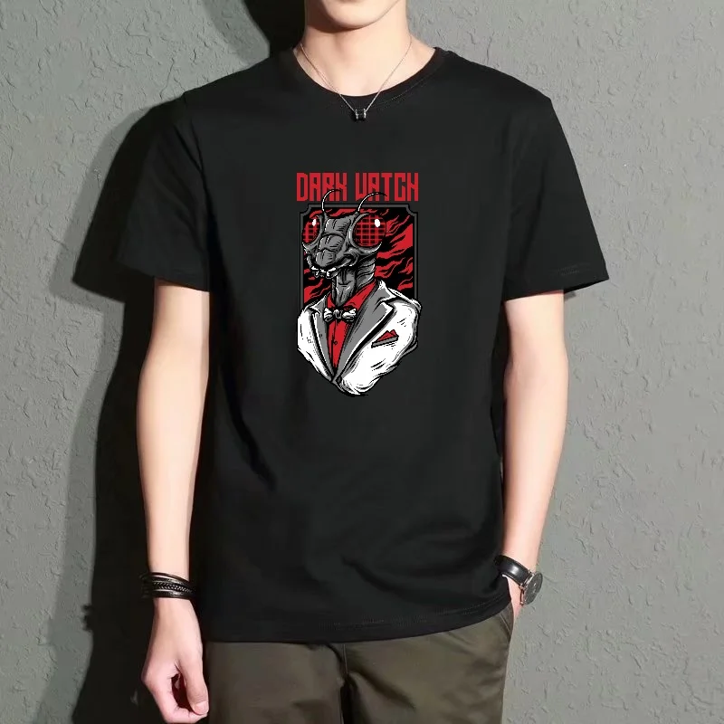 Men's Black Round-Neck Short-Sleeved T-Shirt, Trendy Cartoon Print Top, Casual Loose Fit, Versatile for Everyday Wear, Comfortable and Breathable Street Style
Men's Black Round-Neck Short-Sleeved T-Shirt, Trendy Cartoon Print Top, Casual Loose Fit, Versatile for Everyday Wear, Comfortable and Breathable Street Style