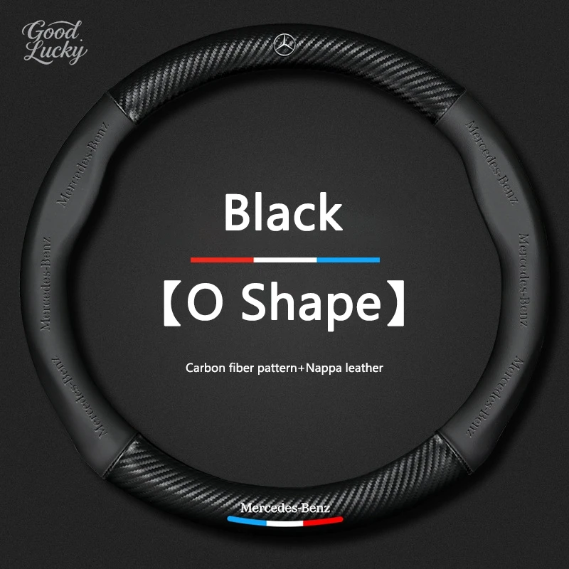 Car Carbon Fiber AntiSlip Steering Wheel Cover For Mercedes Benz C260 C200 C180 GLA/E/C Class E43 E260 E30 Auto Accessories
Car Carbon Fiber AntiSlip Steering Wheel Cover For Mercedes Benz C260 C200 C180 GLA/E/C Class E43 E260 E30 Auto Accessories