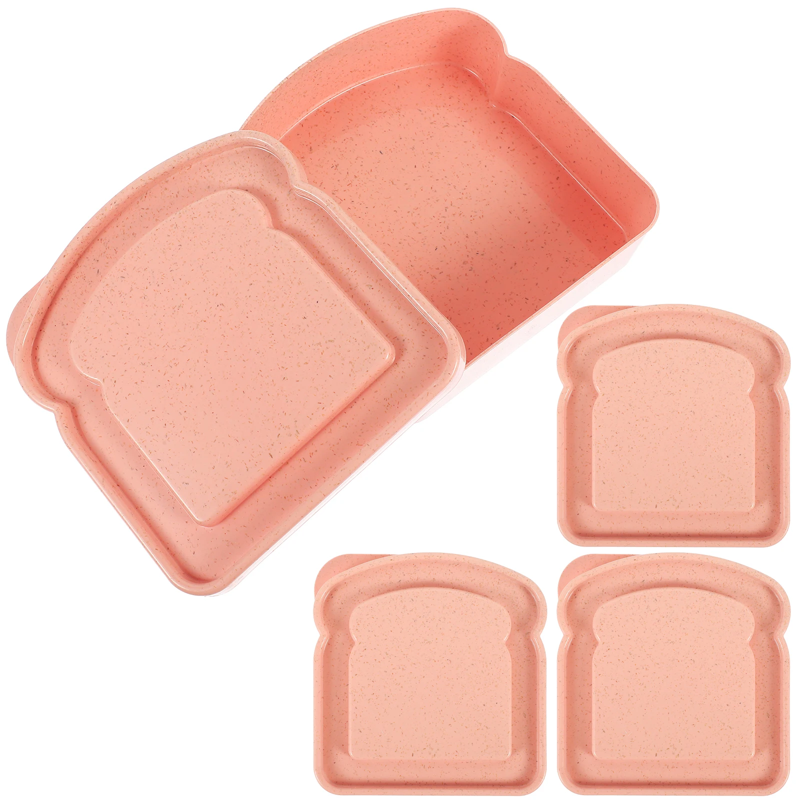 4 Pcs Cake Box Portable Lunch Child Bread Bamboo Fiber Bento Sandwich Holder Storage Container
4 Pcs Cake Box Portable Lunch Child Bread Bamboo Fiber Bento Sandwich Holder Storage Container