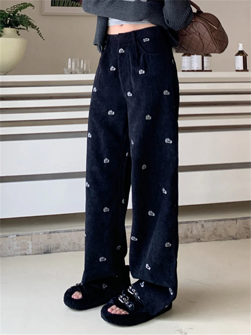 Alien Kitty Fashion New Straight Pants Daily Women 2024 Chic Daily High Waist Loose Camping All Match Streetwear Embroidery
Alien Kitty Fashion New Straight Pants Daily Women 2024 Chic Daily High Waist Loose Camping All Match Streetwear Embroidery