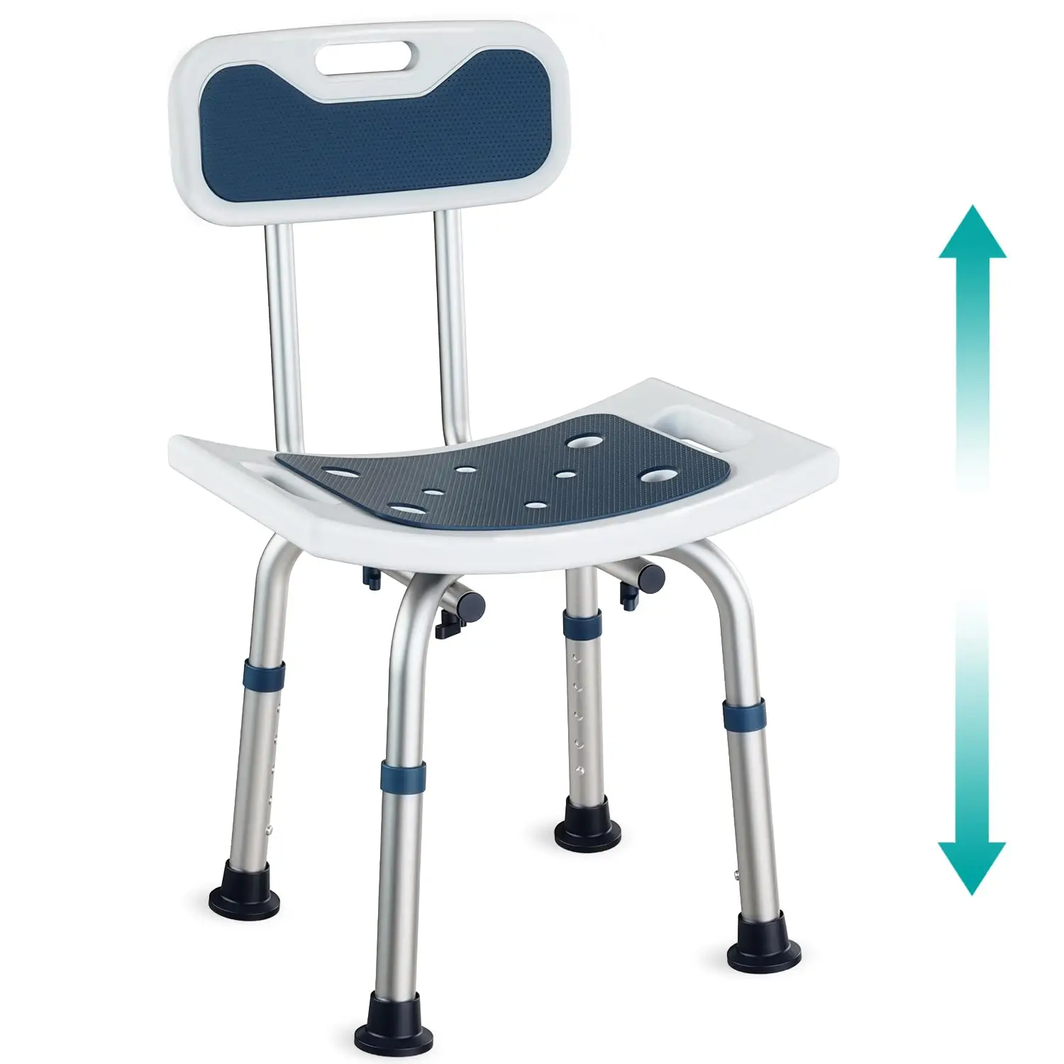 Adjustable Height Shower Chair With Backrest Non-Slip Feet Aluminum Bath Seat For Adults
Adjustable Height Shower Chair With Backrest Non-Slip Feet Aluminum Bath Seat For Adults