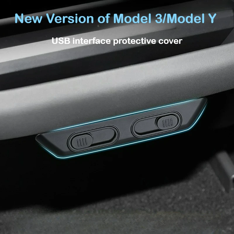 For Tesla New Model 3 Rear Charging Port USB Cover Protection Model Y Interior Modification Guard 
For Tesla New Model 3 Rear Charging Port USB Cover Protection Model Y Interior Modification Guard