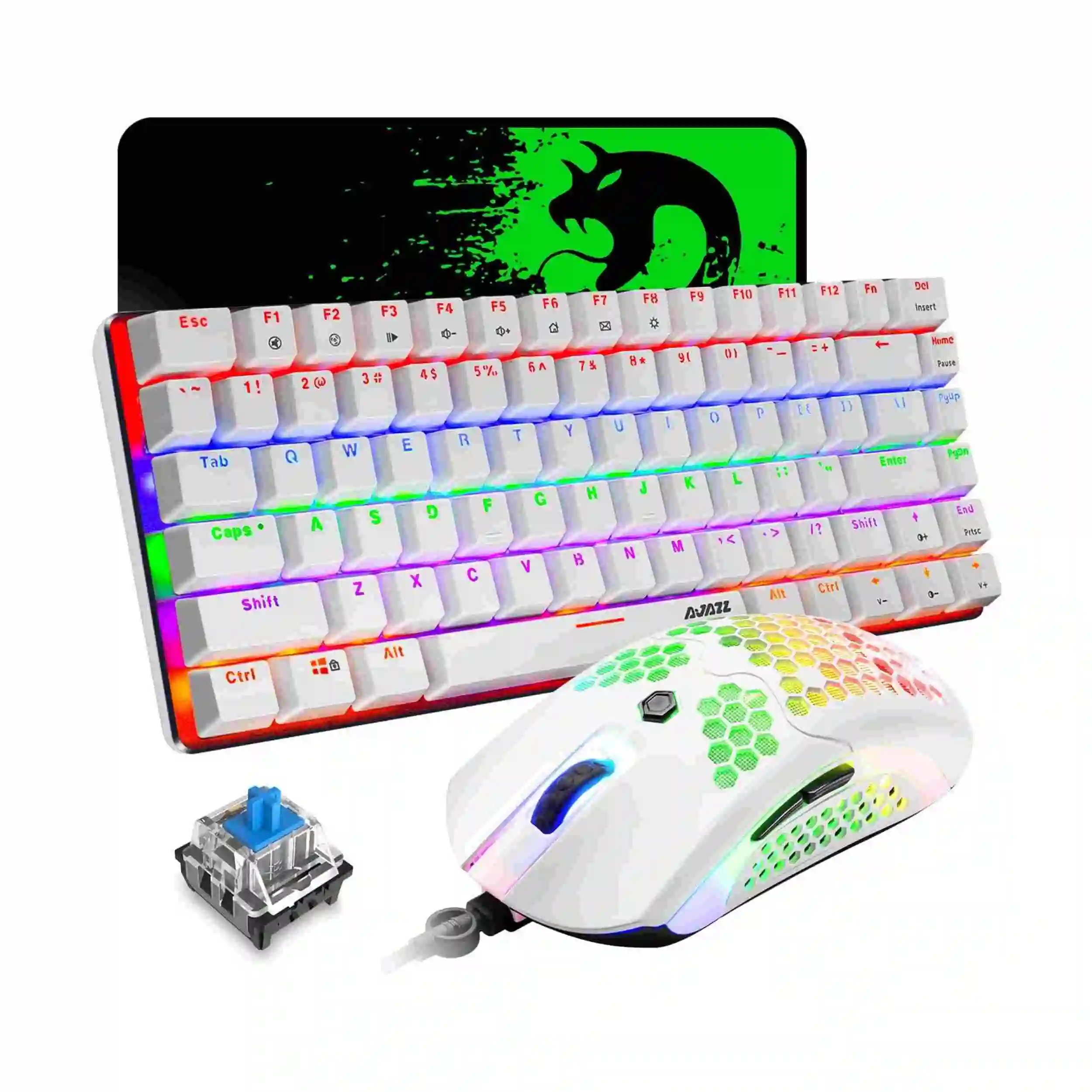 MAMBASNAKE x ZIYOU LANG, 80% механическая игровая клавиатура и коврик для мыши, игровой набор 3 в 1, радужная светодиодная подсветка
MAMBASNAKE x ZIYOU LANG, 80% механическая игровая клавиатура и коврик для мыши, игровой набор 3 в 1, радужная светодиодная подсветка