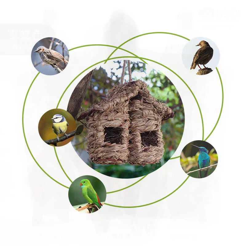 Ornamental Bird's Nest Small Warm Hanging Natural Black Grass Handmade Straw Bird's Nest
Ornamental Bird's Nest Small Warm Hanging Natural Black Grass Handmade Straw Bird's Nest