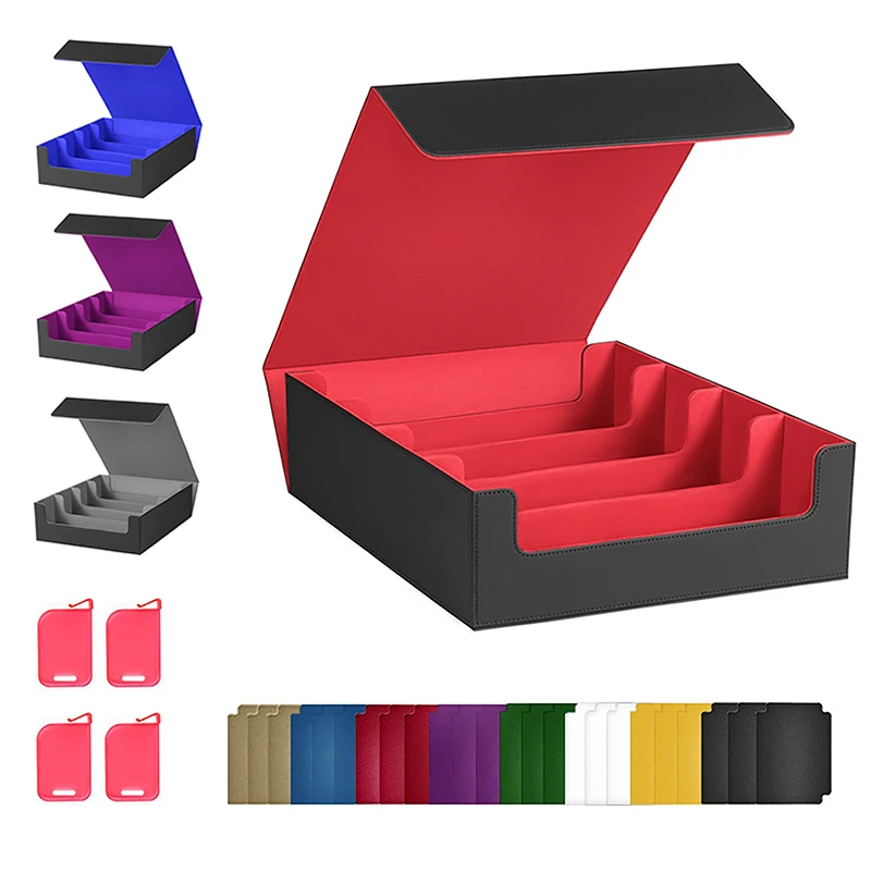 Large Capacity 3000+ Deck Card Storage Box Magnetic PU Leather Trading Card Storage Box fits for Magic,TCG Card, Sports Cards
Large Capacity 3000+ Deck Card Storage Box Magnetic PU Leather Trading Card Storage Box fits for Magic,TCG Card, Sports Cards