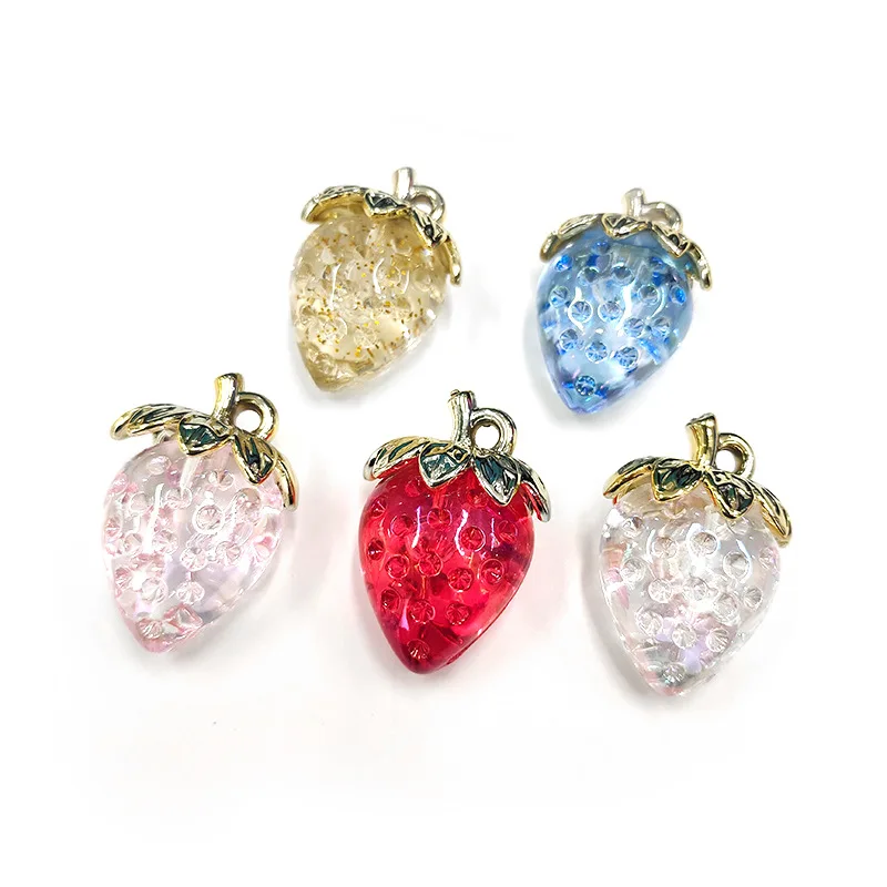 SG12 5Pcs 23x32mm Transparent Acrylic Charm Pendant Strawberry Handmade Earrings Necklace DIY Jewelry Bracelet Accessories
SG12 5Pcs 23x32mm Transparent Acrylic Charm Pendant Strawberry Handmade Earrings Necklace DIY Jewelry Bracelet Accessories