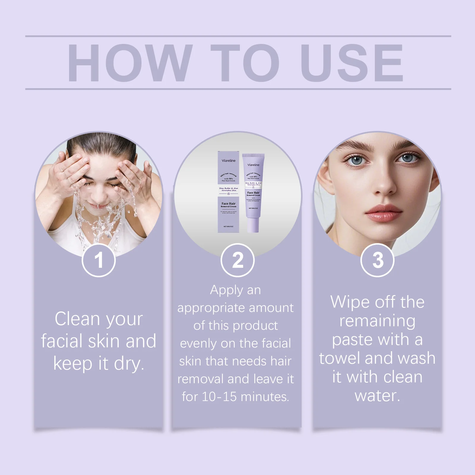 Viareline Facial Hair Removal Cream Gentle Cleaning Facial Fluff Painless Hair Growth Inhibitor Lip Face Nourish Facial Skin
Viareline Facial Hair Removal Cream Gentle Cleaning Facial Fluff Painless Hair Growth Inhibitor Lip Face Nourish Facial Skin