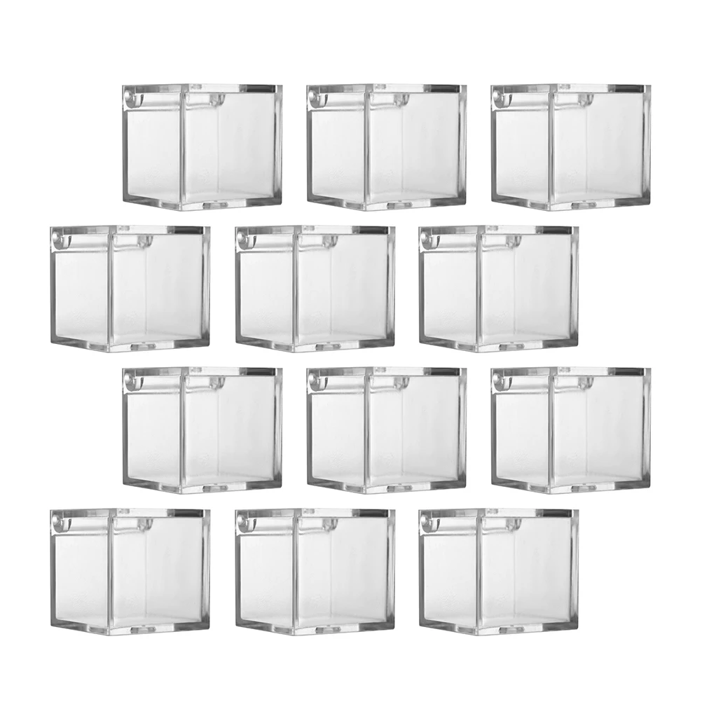 12 Pcs Gift Packaging Square Sweets Transparent Jewelry Storage Boxes Plastic Jewelry Storage Boxes for Party Weddings
12 Pcs Gift Packaging Square Sweets Transparent Jewelry Storage Boxes Plastic Jewelry Storage Boxes for Party Weddings