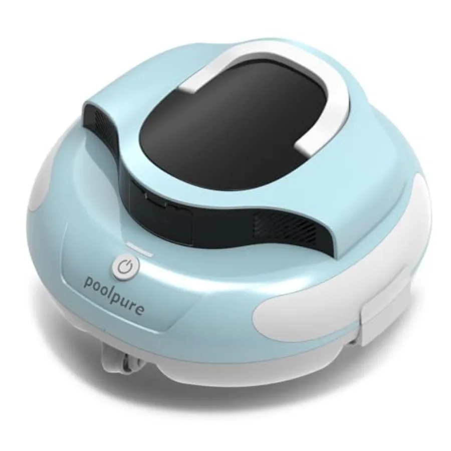 Cordless Powerful Pool Vacuum for flat pools up to 1000 sq.ft, blue ABS plastic, dual motors and 5000mAh battery with 120-min r
Cordless Powerful Pool Vacuum for flat pools up to 1000 sq.ft, blue ABS plastic, dual motors and 5000mAh battery with 120-min r