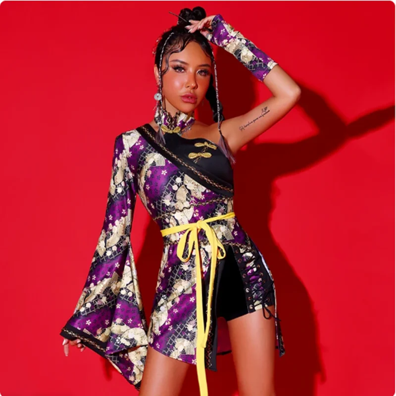 Women'S Group Performance Costume Nightclub Bar Dj Chinese Style Jazz Dance Costumes Adult Hip Hop Pole Dance Clothing
Women'S Group Performance Costume Nightclub Bar Dj Chinese Style Jazz Dance Costumes Adult Hip Hop Pole Dance Clothing