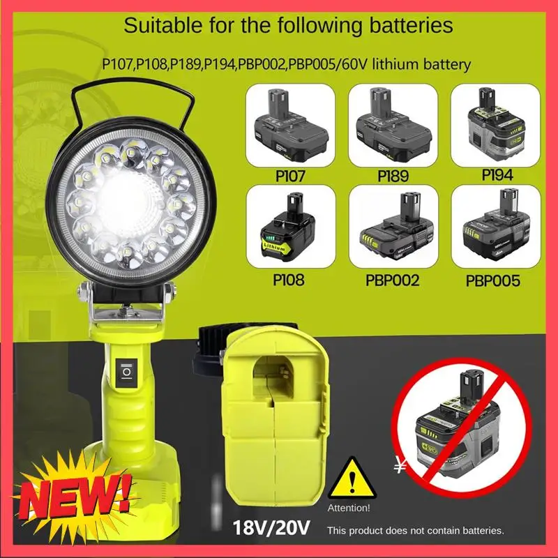 B17C Car LED Alarm Work Light Flashlight Searchlight Torch Spotlight Camping Lamp For 18V Lithium Battery P107 P108 PBP005
B17C Car LED Alarm Work Light Flashlight Searchlight Torch Spotlight Camping Lamp For 18V Lithium Battery P107 P108 PBP005