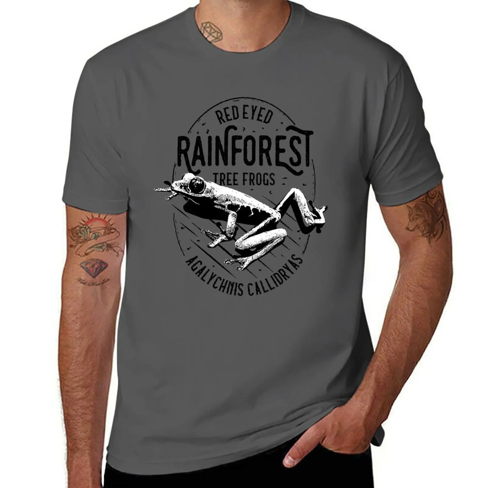 Rainforest Red Eyed Tree Frog Iconic Design T-Shirt summer shirt tops mens shirts graphic tee
Rainforest Red Eyed Tree Frog Iconic Design T-Shirt summer shirt tops mens shirts graphic tee