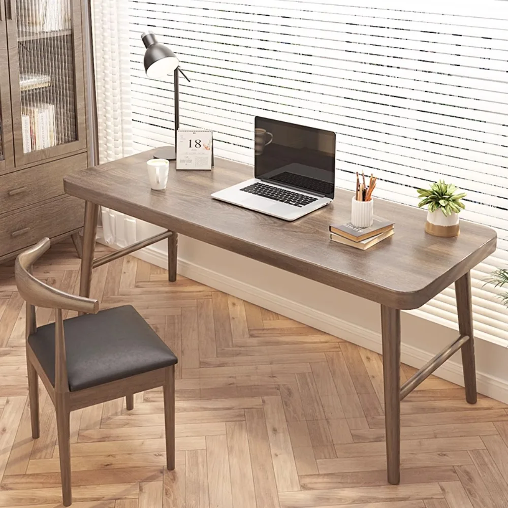All solid wood computer desk home study table living room desk by window long writing desk
All solid wood computer desk home study table living room desk by window long writing desk