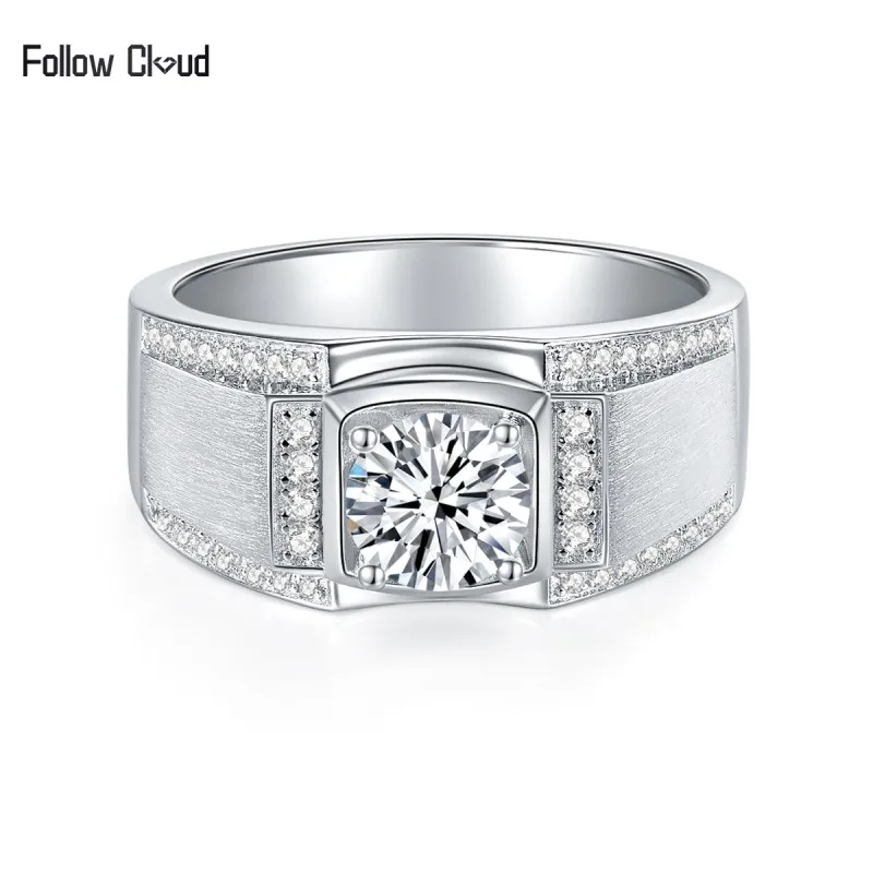 Follow Cloud 1-2ct Real Moissanite Rings for Men S925 Sterling Silver Round Male Simulated Diamonds Engagement Ring Jewelry Gift
Follow Cloud 1-2ct Real Moissanite Rings for Men S925 Sterling Silver Round Male Simulated Diamonds Engagement Ring Jewelry Gift