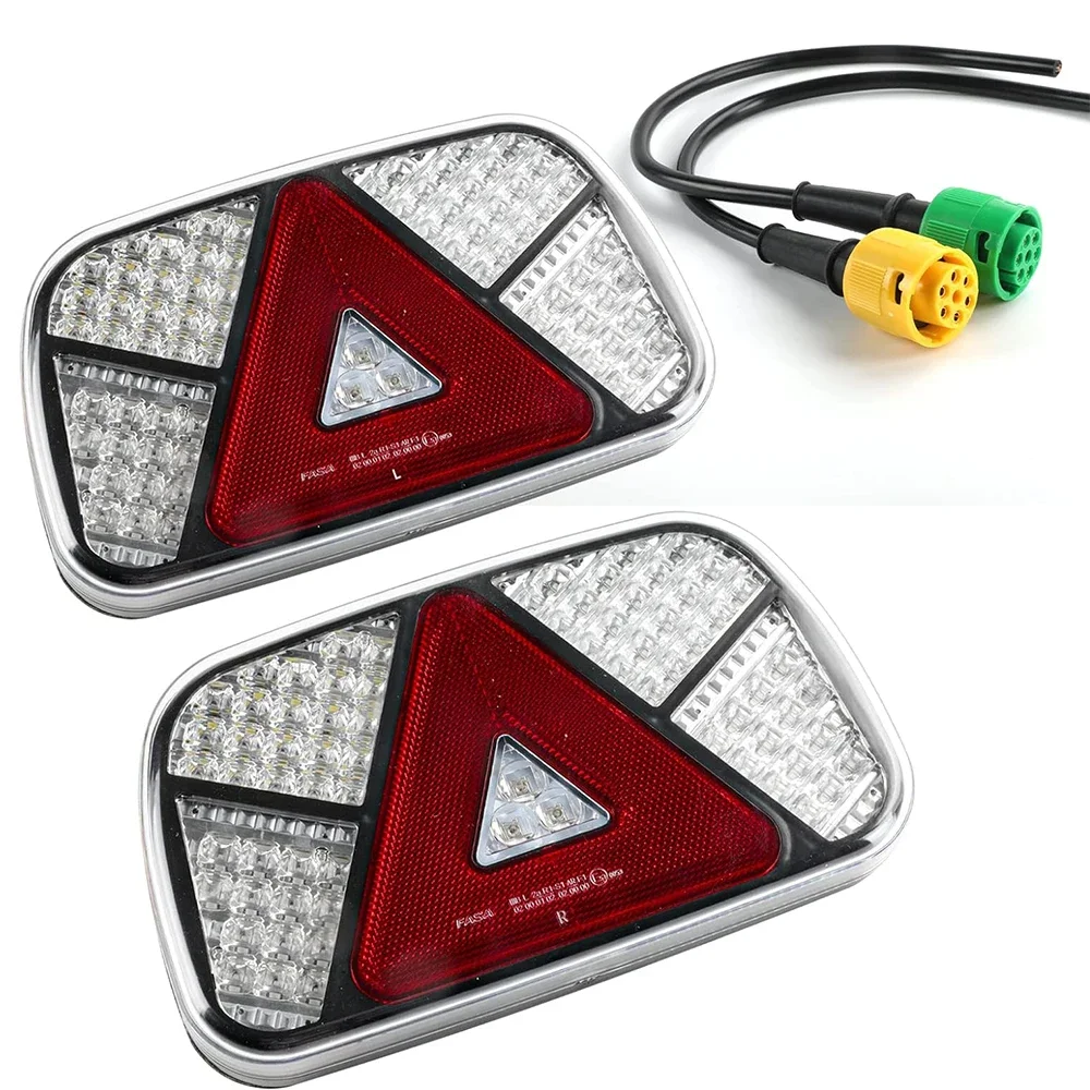 1 Set 12V 24V LED Tail Light Rear Stop Brake Fog Light Signal Lamp Reverse Number Plate Reflector 6 Core Cable Truck Trailer
1 Set 12V 24V LED Tail Light Rear Stop Brake Fog Light Signal Lamp Reverse Number Plate Reflector 6 Core Cable Truck Trailer
