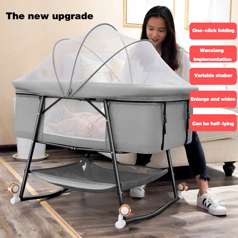 Newborn Crib European Style Kids Infant Bed Removable Multifunctional Portable Folding Reborn Baby Doll Cribs
Newborn Crib European Style Kids Infant Bed Removable Multifunctional Portable Folding Reborn Baby Doll Cribs
