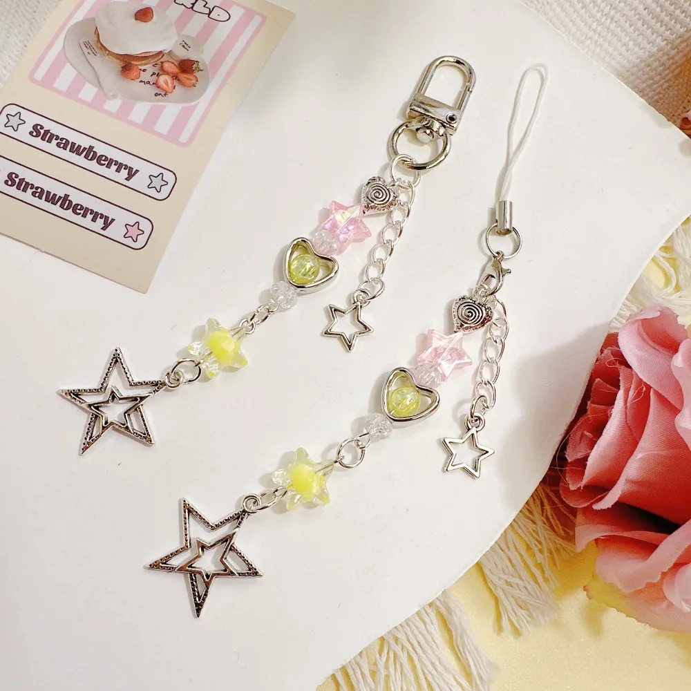 Pentagram Bead Phone Strap Short Sweet Cellphone Lanyard For iPhone Case Car Keychain Bags Camera Decoration Gift Pendant
Pentagram Bead Phone Strap Short Sweet Cellphone Lanyard For iPhone Case Car Keychain Bags Camera Decoration Gift Pendant