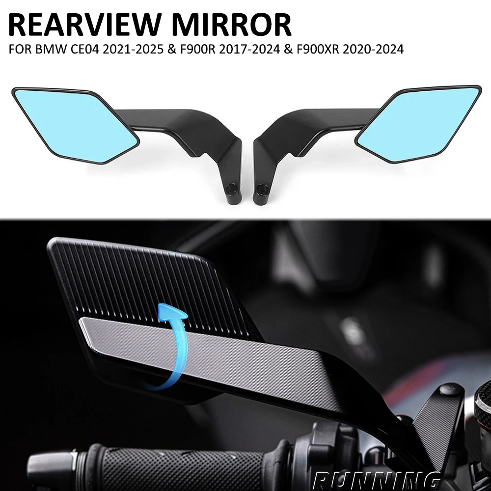Motorcycle Stealth Max Rearview Mirror Adjustable Winglet Mirror Accessories For BMW CE 04 CE04 F900R F900XR F900 R F 900 XR
Motorcycle Stealth Max Rearview Mirror Adjustable Winglet Mirror Accessories For BMW CE 04 CE04 F900R F900XR F900 R F 900 XR