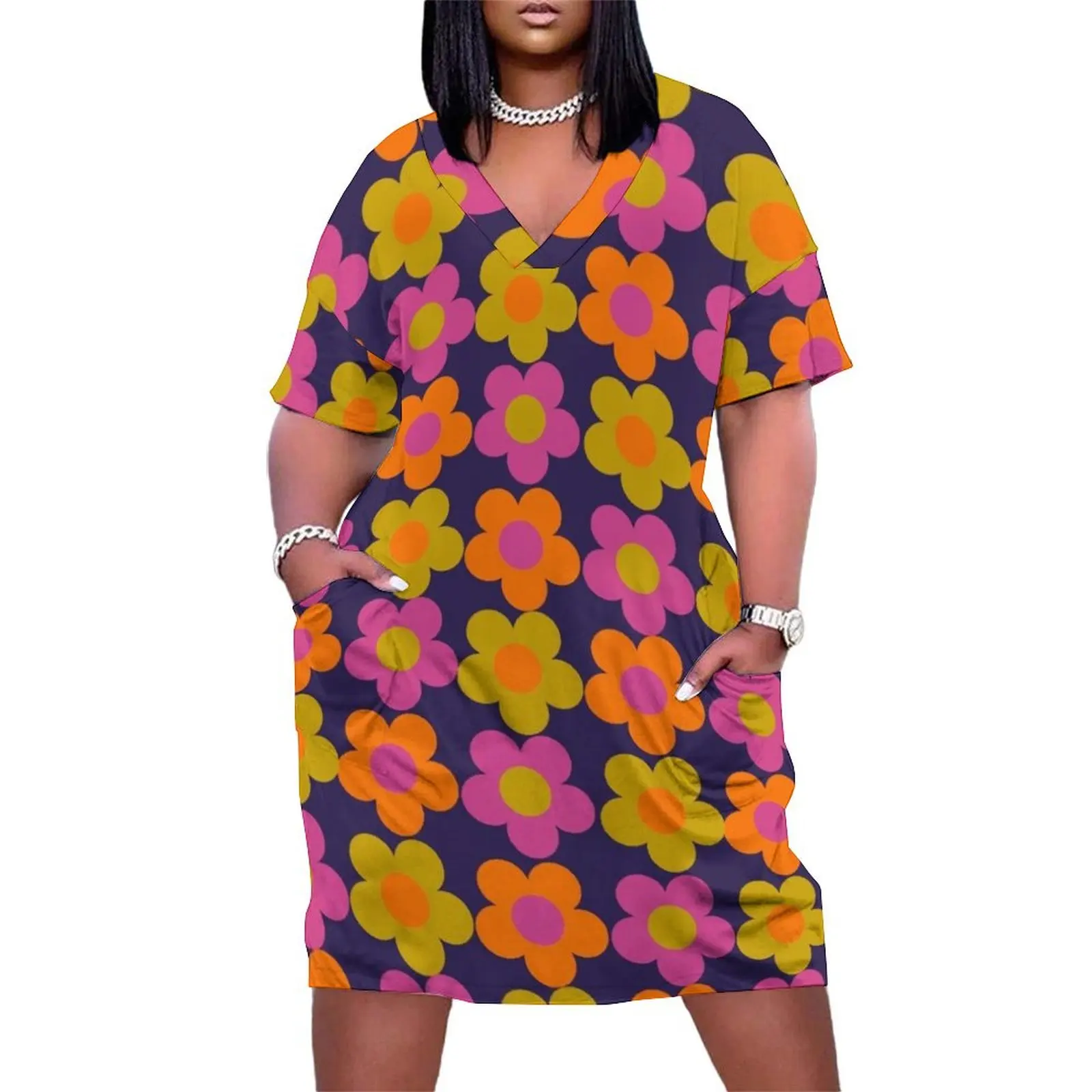 1960s 60s flowers Power Daisy Pattern Loose Pocket Dress Long dress dresses for women 2025 Party dresses
1960s 60s flowers Power Daisy Pattern Loose Pocket Dress Long dress dresses for women 2025 Party dresses