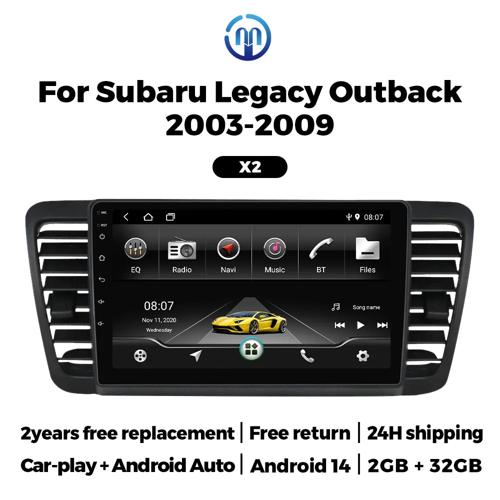 9"Multifunction Car Radio for Subaru Outback 3 Legacy 4 2003-2009 GPS Stereo Video Player IPS Display Wireless CarPlay Head Unit 
9"Multifunction Car Radio for Subaru Outback 3 Legacy 4 2003-2009 GPS Stereo Video Player IPS Display Wireless CarPlay Head Unit