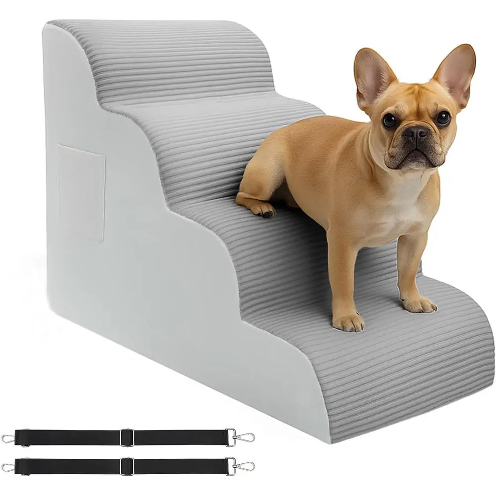 Лестничная рампа для домашних животных для кроватей и диванов — противоскользящие, нескользящие ступеньки для маленьких собак и кошек, высота 22,7
Лестничная рампа для домашних животных для кроватей и диванов — противоскользящие, нескользящие ступеньки для маленьких собак и кошек, высота 22,7