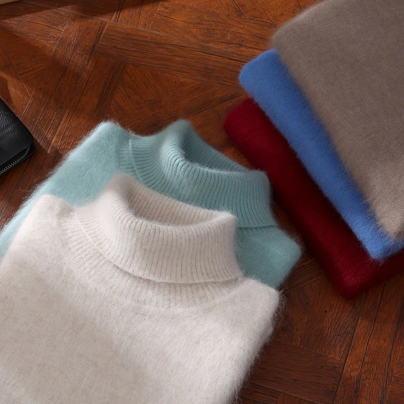 Autumn and Winter Men Loose Turtleneck 100% Mink Cashmere Sweater Men's Casual Thermal Pullover Solid Color Knit Plus-Size Top
Autumn and Winter Men Loose Turtleneck 100% Mink Cashmere Sweater Men's Casual Thermal Pullover Solid Color Knit Plus-Size Top