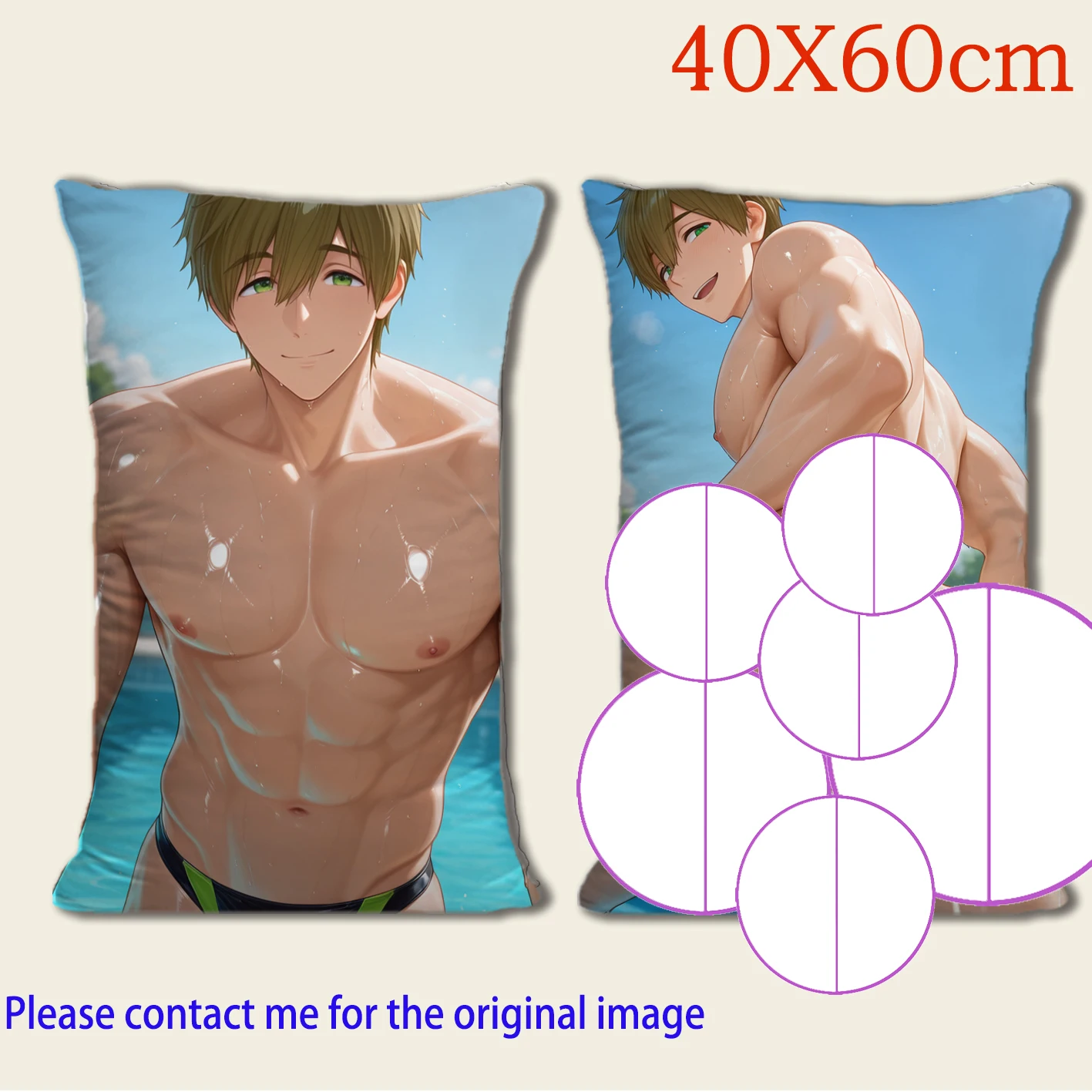 Dakimakura Anime TachibanaMakoto Pillow Cover Sofa Cushion Double-side Print Throw Pillow Case 40X60cm
Dakimakura Anime TachibanaMakoto Pillow Cover Sofa Cushion Double-side Print Throw Pillow Case 40X60cm