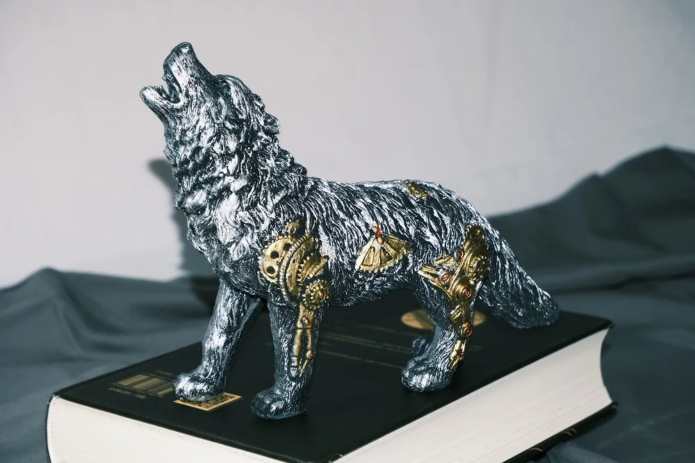 Cyberpunk Mechanical Wolf Dog Dragon Elephant Snail Steampunk Resin Handicraft Desktop Decoration Figurine Decor
Cyberpunk Mechanical Wolf Dog Dragon Elephant Snail Steampunk Resin Handicraft Desktop Decoration Figurine Decor