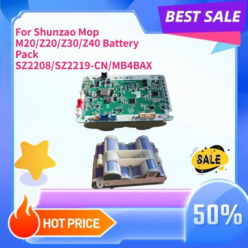For Shunzao Mop M20/Z20/Z30/Z40 Battery Pack SZ2208/SZ2219-CN/MB4BAX
For Shunzao Mop M20/Z20/Z30/Z40 Battery Pack SZ2208/SZ2219-CN/MB4BAX