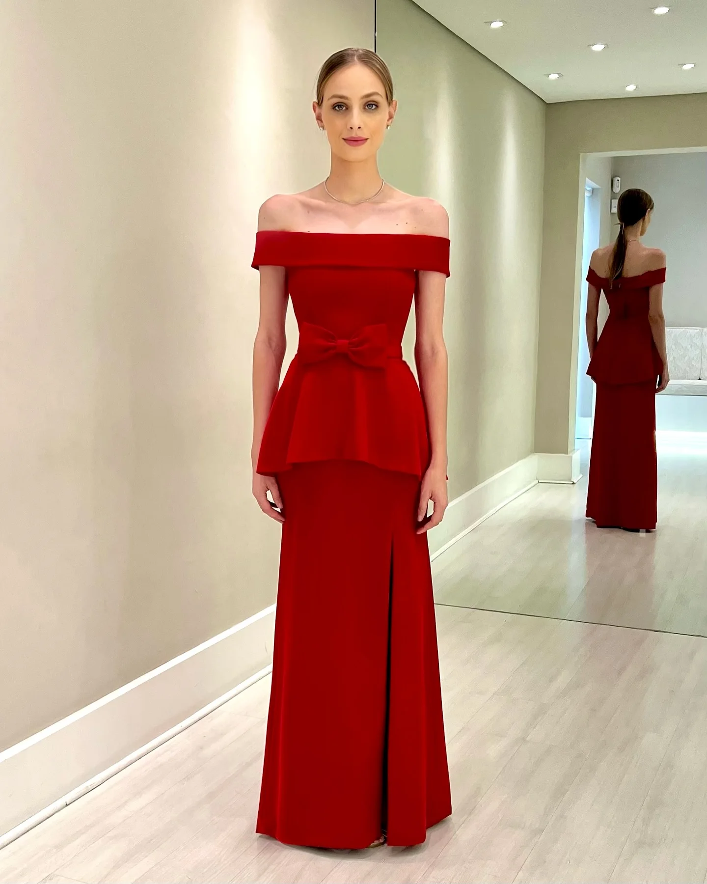 Customized Graceful Jersey Off the Shoulder 3D Bow Evening Dresses Delicate Sleeveless Party Dress Custom Size Homecom
Customized Graceful Jersey Off the Shoulder 3D Bow Evening Dresses Delicate Sleeveless Party Dress Custom Size Homecom