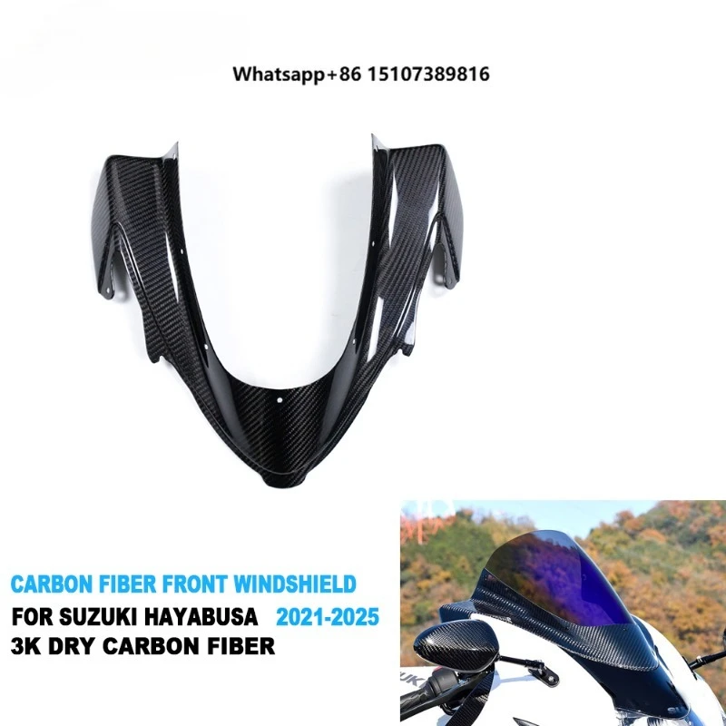 3K Dry Carbon Fiber Motorcycle Trim Windshield for Hayabusa GSX1300R 2021 2022 2023 2024 2025
3K Dry Carbon Fiber Motorcycle Trim Windshield for Hayabusa GSX1300R 2021 2022 2023 2024 2025