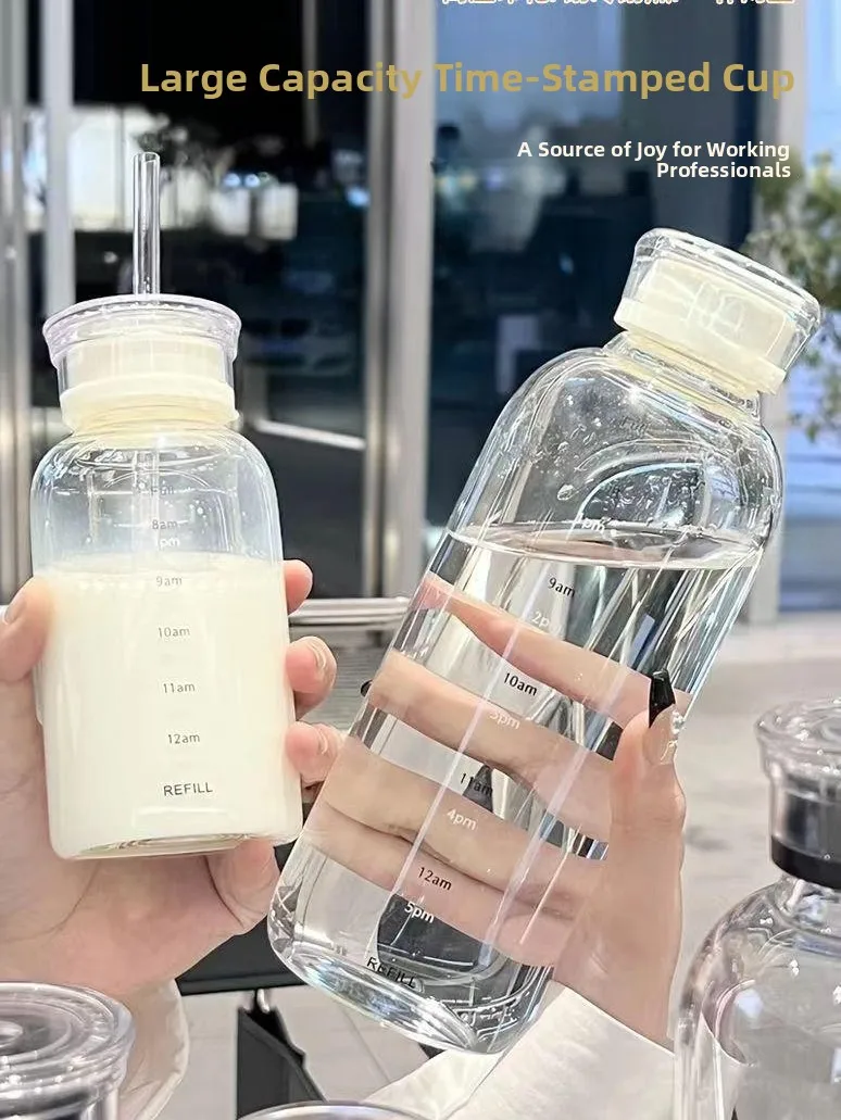 Portable Glass Milk Cup with St And Lid Measurement Sed High Temperature Resistant Transparent Water Cup Heat Resistant
Portable Glass Milk Cup with St And Lid Measurement Sed High Temperature Resistant Transparent Water Cup Heat Resistant
