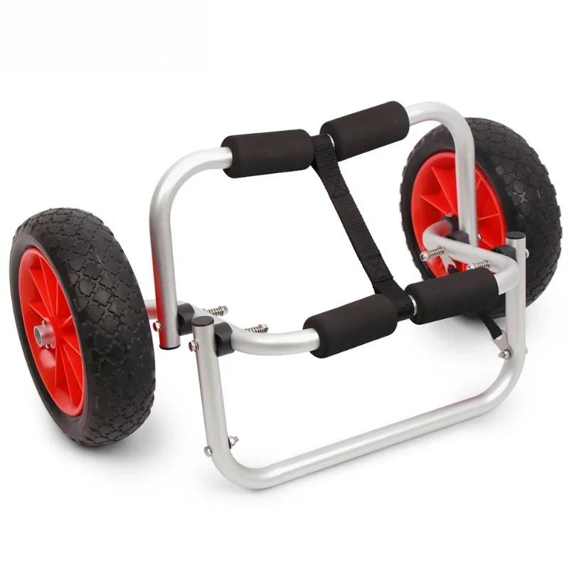 Outdoor Aluminum Folding Kayak Cart With Pneumatic Wheels Detachable For Canoe Raft Paddleboard Surfboard Transport Trolley
Outdoor Aluminum Folding Kayak Cart With Pneumatic Wheels Detachable For Canoe Raft Paddleboard Surfboard Transport Trolley