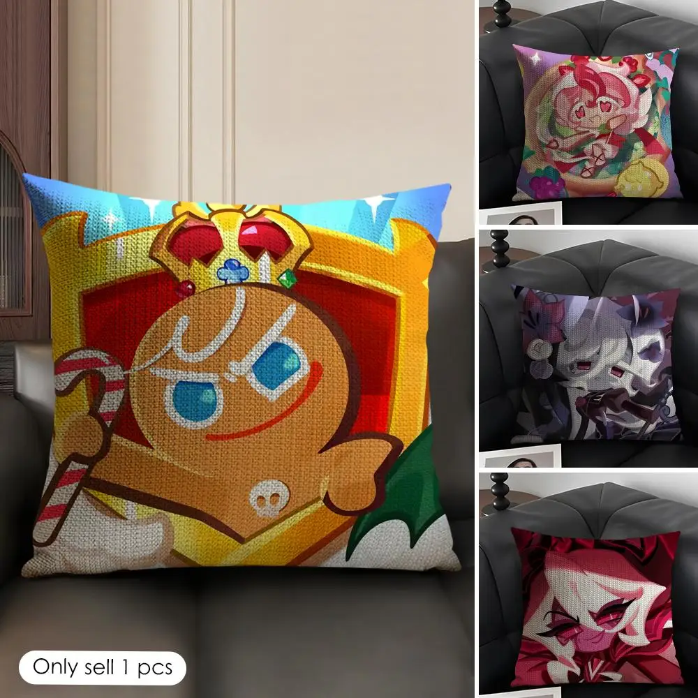 C-Cookie Run Kingdom Cushion Cover Natural Linen Organic Fabric Double-Sided Printing Breathable Perfect Gift For Decor
C-Cookie Run Kingdom Cushion Cover Natural Linen Organic Fabric Double-Sided Printing Breathable Perfect Gift For Decor