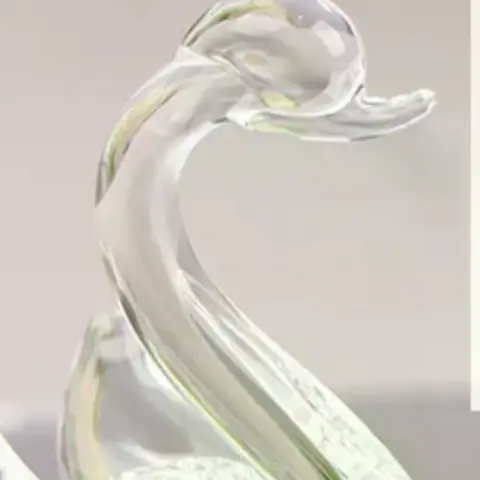 1Pc Crystal Swan figurine Glass Animal Ornament Swan Crystal Figurines Home Desk Decoration Miniature Creative Gift