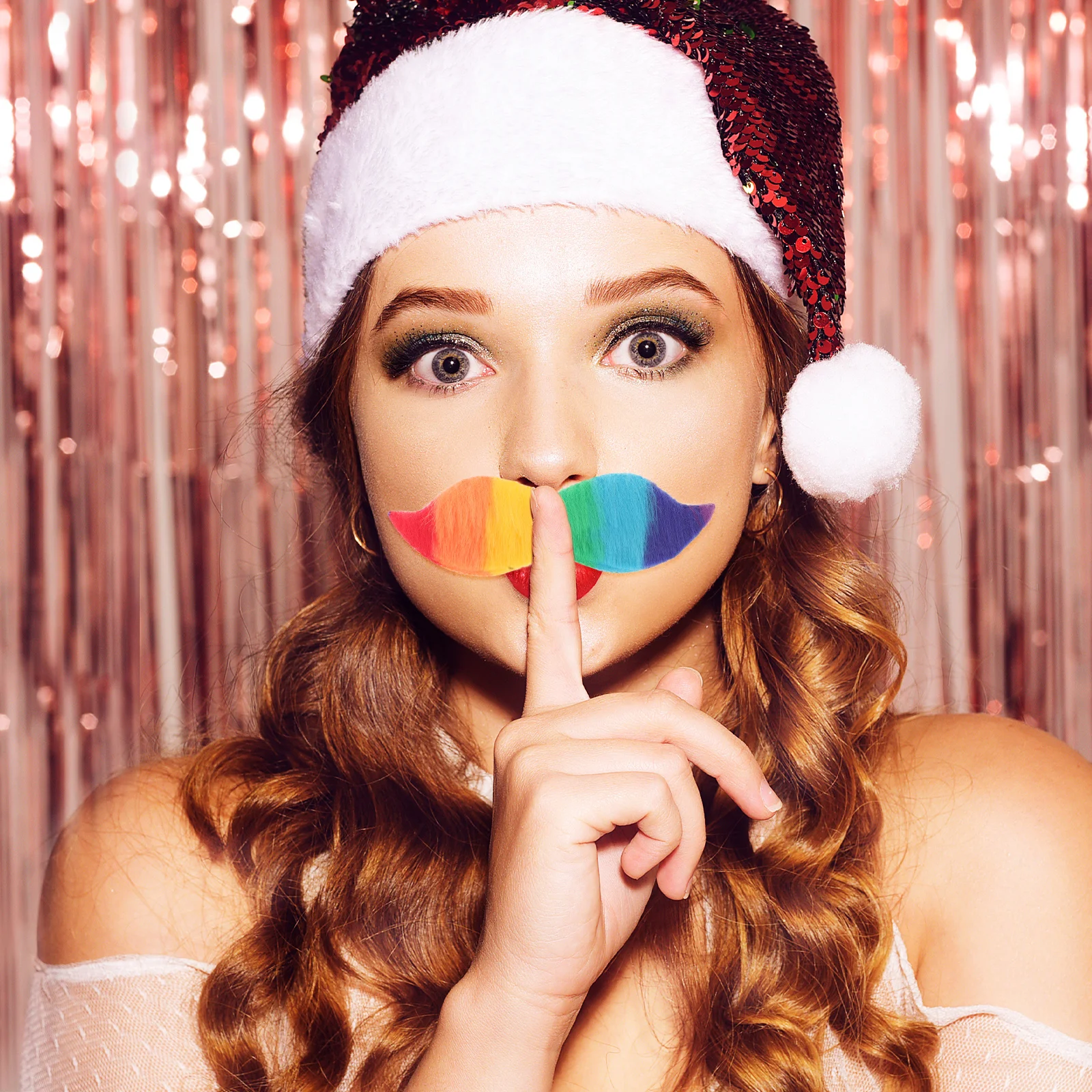 1Set Rainbow Fake Mustache and Beard Set Colorful Self Adhesive Costume Party Beard Stickers Masquerade Birthday Performance
1Set Rainbow Fake Mustache and Beard Set Colorful Self Adhesive Costume Party Beard Stickers Masquerade Birthday Performance