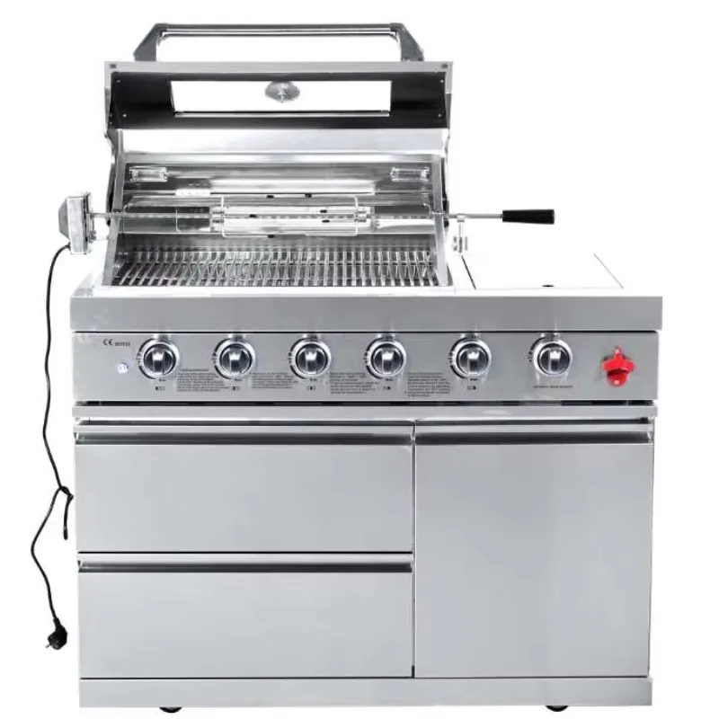 Hot Sale Luxurious Stainless Steel Modular BBQ Grill Kitchen Modern Design Integrated Cultured Stone for Backyard Gatherings
Hot Sale Luxurious Stainless Steel Modular BBQ Grill Kitchen Modern Design Integrated Cultured Stone for Backyard Gatherings