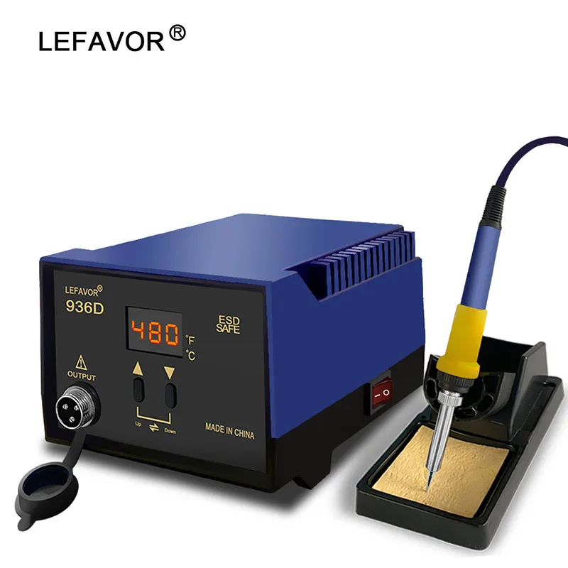 Мощный сварочный стол мощностью 60 Вт, быстрая регулировка температуры C/F ° 200-480 ° Сварочный инструмент с цифровым дисплеем, электрический паяльник, инструмент
Мощный сварочный стол мощностью 60 Вт, быстрая регулировка температуры C/F ° 200-480 ° Сварочный инструмент с цифровым дисплеем, электрический паяльник, инструмент