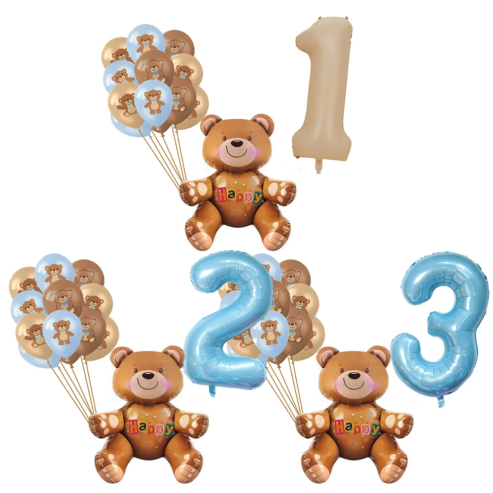 12pcs Carton Blue Bear Balloon Set Vintage Caramel Balloon for Kids Bear Themed Happy Birthday Party Decorations DIY Supplies
12pcs Carton Blue Bear Balloon Set Vintage Caramel Balloon for Kids Bear Themed Happy Birthday Party Decorations DIY Supplies