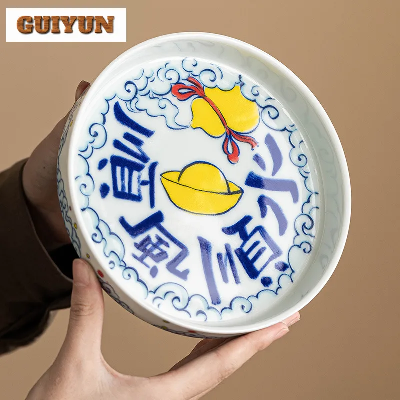 Auspicious Dragon Handmade Teapot Holder Boutique Gilded Fruit Plate Elegant Dry Brew Table Chinese Tea Tray For Tea Decoration
Auspicious Dragon Handmade Teapot Holder Boutique Gilded Fruit Plate Elegant Dry Brew Table Chinese Tea Tray For Tea Decoration