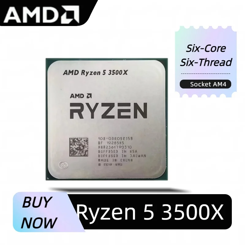 AMD Ryzen 5 3500X R5 3500X 3.6GHz Six-Core Six-Thread CPU Processor 7NM 65W L3=32M 100-000000158 Socket AM4
AMD Ryzen 5 3500X R5 3500X 3.6GHz Six-Core Six-Thread CPU Processor 7NM 65W L3=32M 100-000000158 Socket AM4