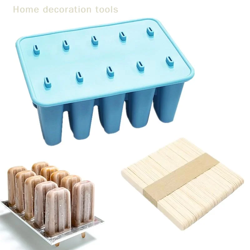 portable10 Cavity Silicone Ice Cream Mould Homemade Popsicle Maker Nonstick Popsicle Tray for Summer Snacks Party Useitem
portable10 Cavity Silicone Ice Cream Mould Homemade Popsicle Maker Nonstick Popsicle Tray for Summer Snacks Party Useitem