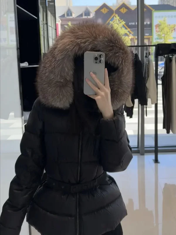 Slim Fit Cotton Jaet Women's Faion Luxury Hat Waist Cinching Slimming Winter Coat Korean Sle Long Sve Zipper Closure
Slim Fit Cotton Jaet Women's Faion Luxury Hat Waist Cinching Slimming Winter Coat Korean Sle Long Sve Zipper Closure