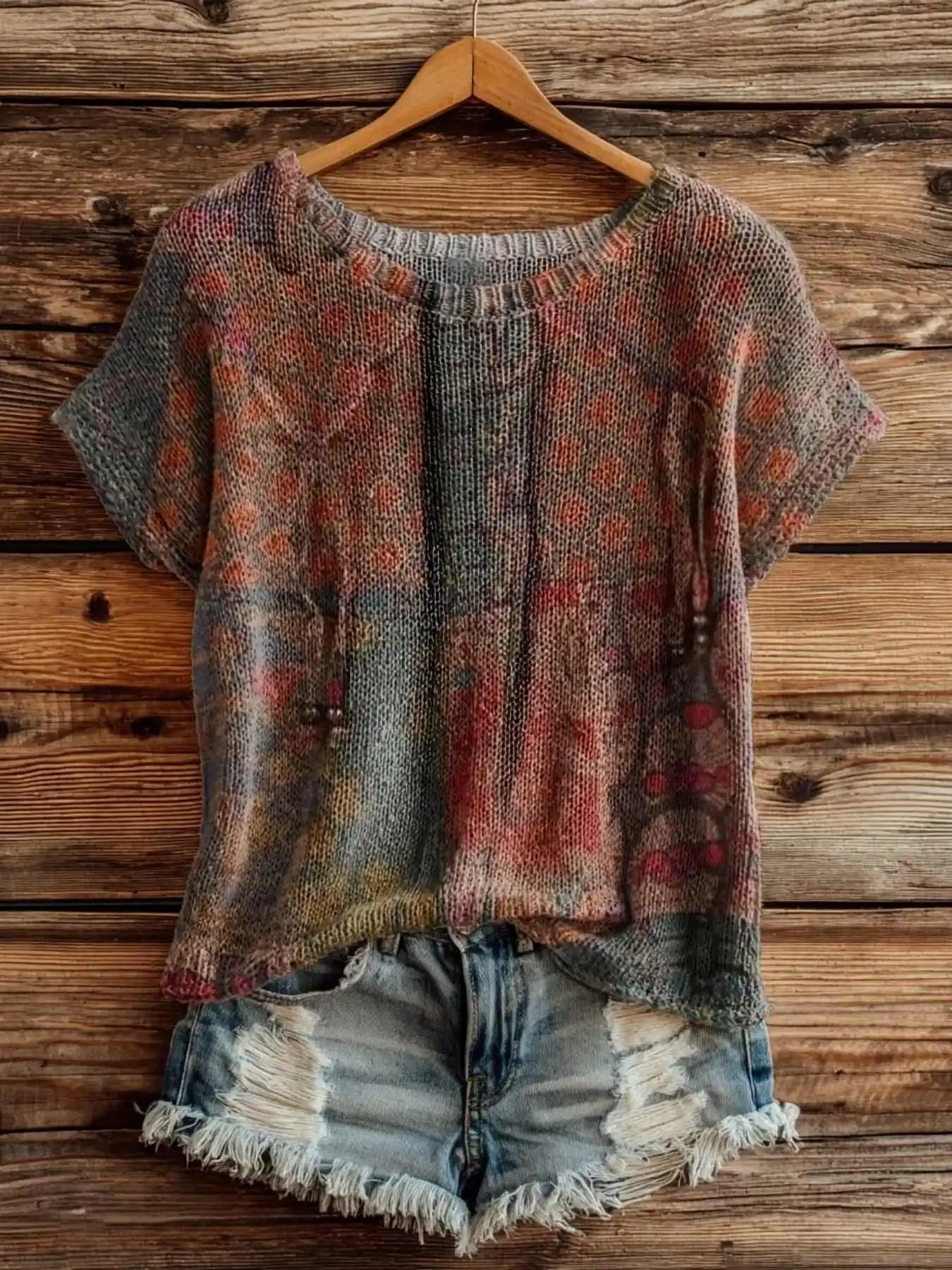 Женский топ без рукавов с круглым вырезом и цифровым принтом, модная новинка весна-лето, без текстурной отделки, с плоским цифровым принтом, стильная женская одежда
Женский топ без рукавов с круглым вырезом и цифровым принтом, модная новинка весна-лето, без текстурной отделки, с плоским цифровым принтом, стильная женская одежда