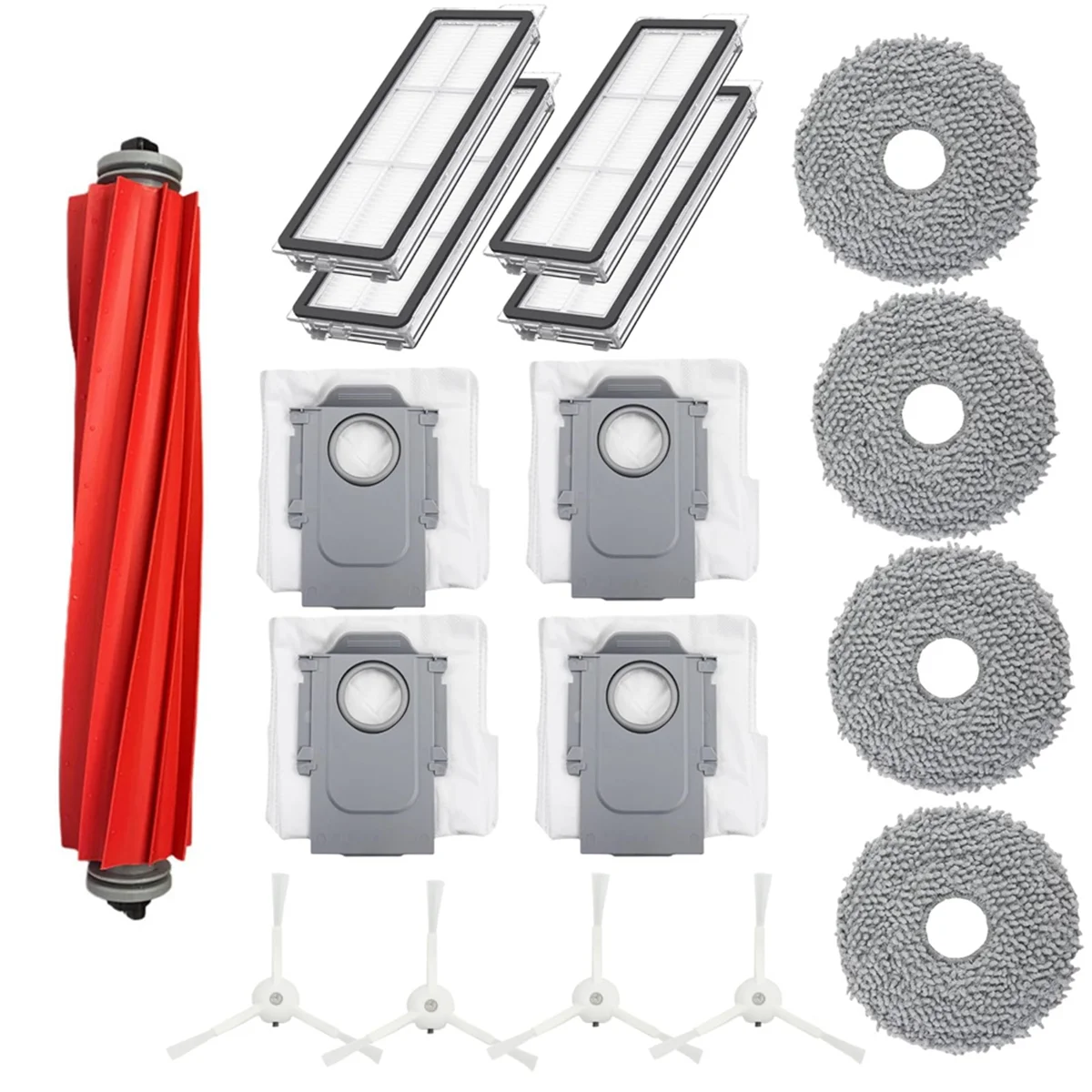 Accessory Set for Q /P10 Robot Vacuum Cleaner,Replacement Part with Main Brush Wipes Dust Bags Side Brushes
Accessory Set for Q /P10 Robot Vacuum Cleaner,Replacement Part with Main Brush Wipes Dust Bags Side Brushes