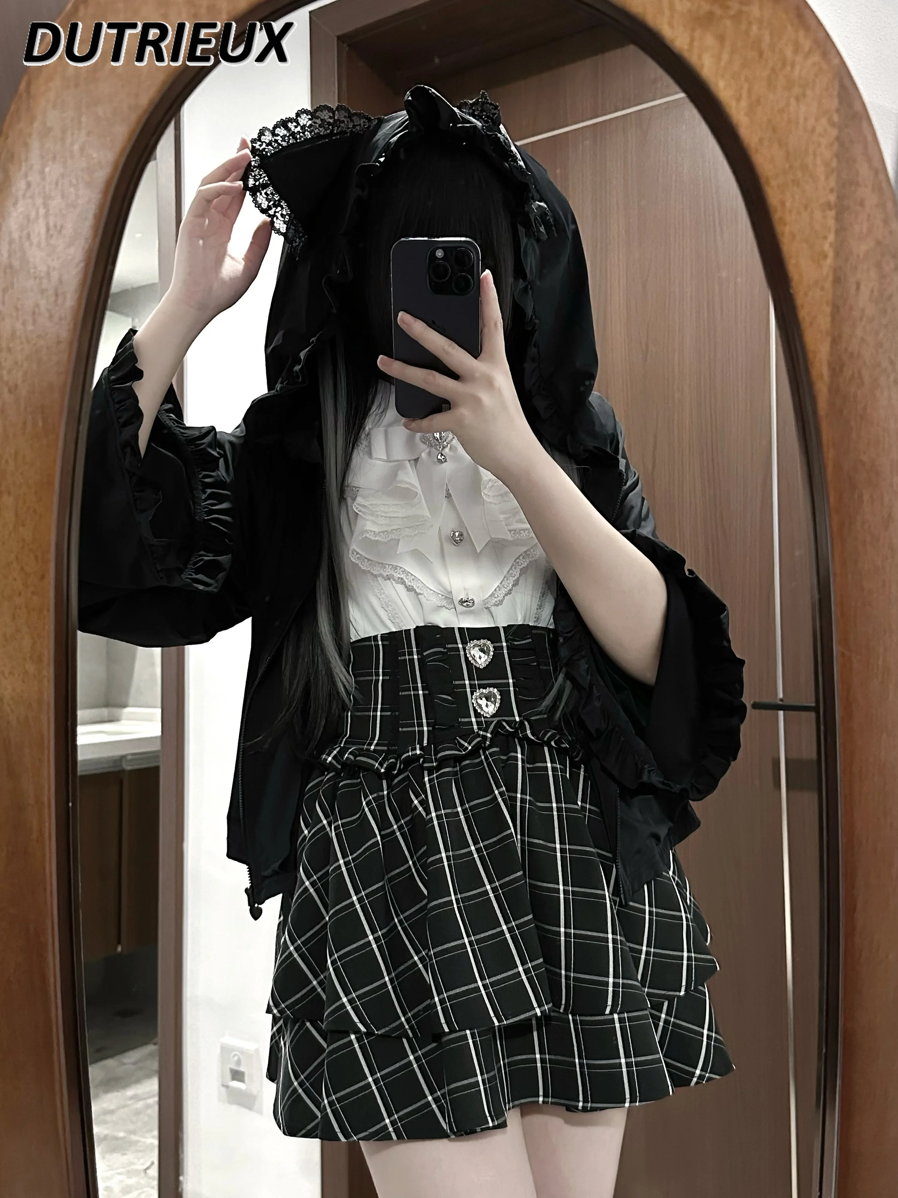 Hooded Short Coat Cute Japanese Style Loose Mine Series Mass-Produced Sweet Cute Solid Color Fashion Casual Jacket for Lady
Hooded Short Coat Cute Japanese Style Loose Mine Series Mass-Produced Sweet Cute Solid Color Fashion Casual Jacket for Lady