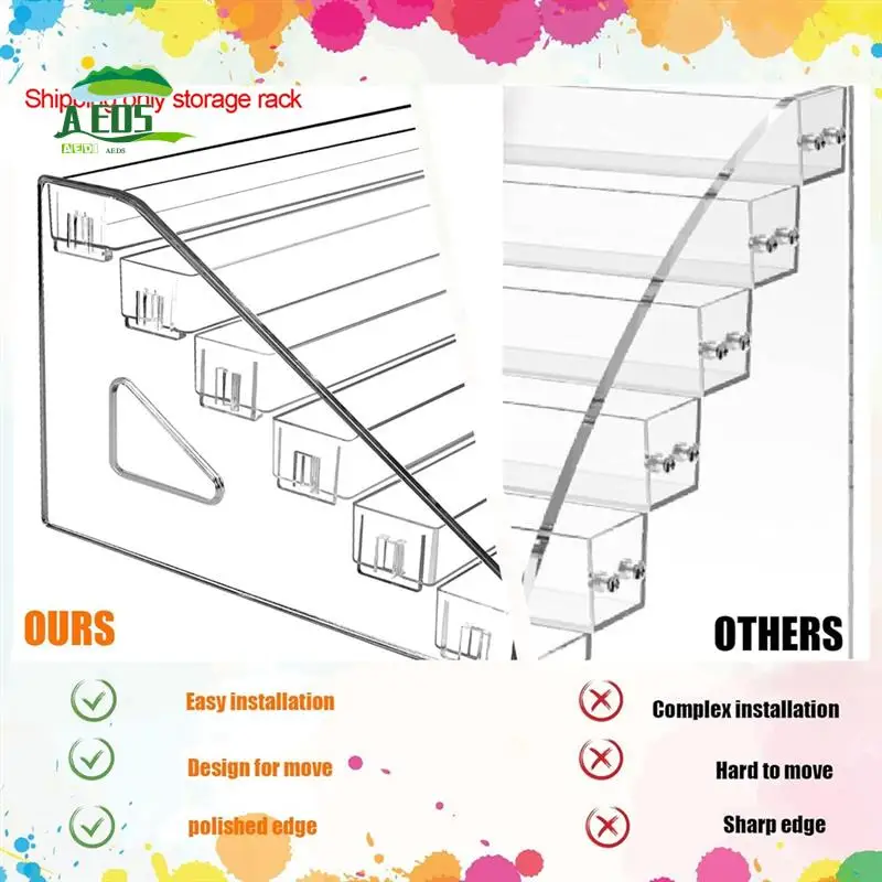 AED5-6-Layer Acrylic Paint Storage Box With Paint Brush Holder, Paint Bottle Storage Box For Craft Paint Storage Organizer
AED5-6-Layer Acrylic Paint Storage Box With Paint Brush Holder, Paint Bottle Storage Box For Craft Paint Storage Organizer