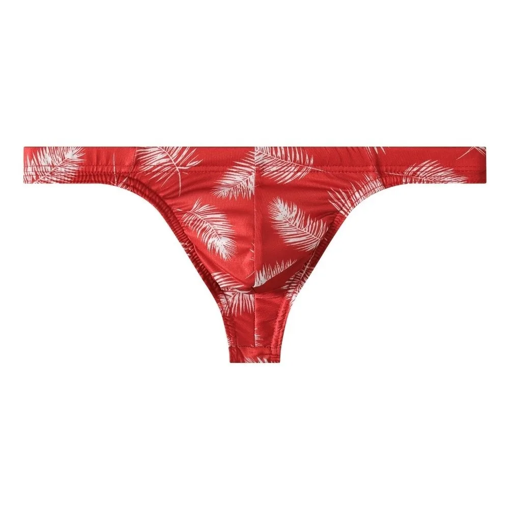 Breathable Ice Silk Men Thongs Seamless Feather Print T-back Briefs Low Waist Underwear Male
Breathable Ice Silk Men Thongs Seamless Feather Print T-back Briefs Low Waist Underwear Male